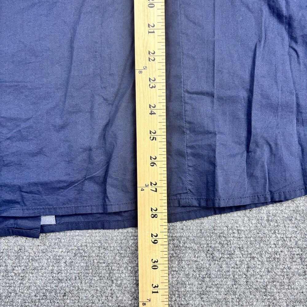 Tommy Hilfiger Women's 1X Navy Blue 100% Cotton Roll Tab Shirt - Picture 12 of 14